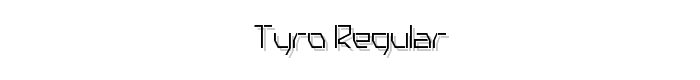 TYRO Regular font